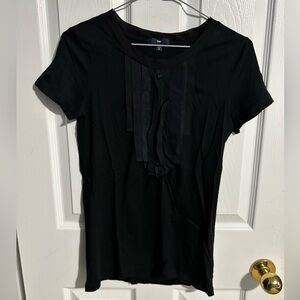 🎀 Woman’s black embellished ribbon 🎀 top.